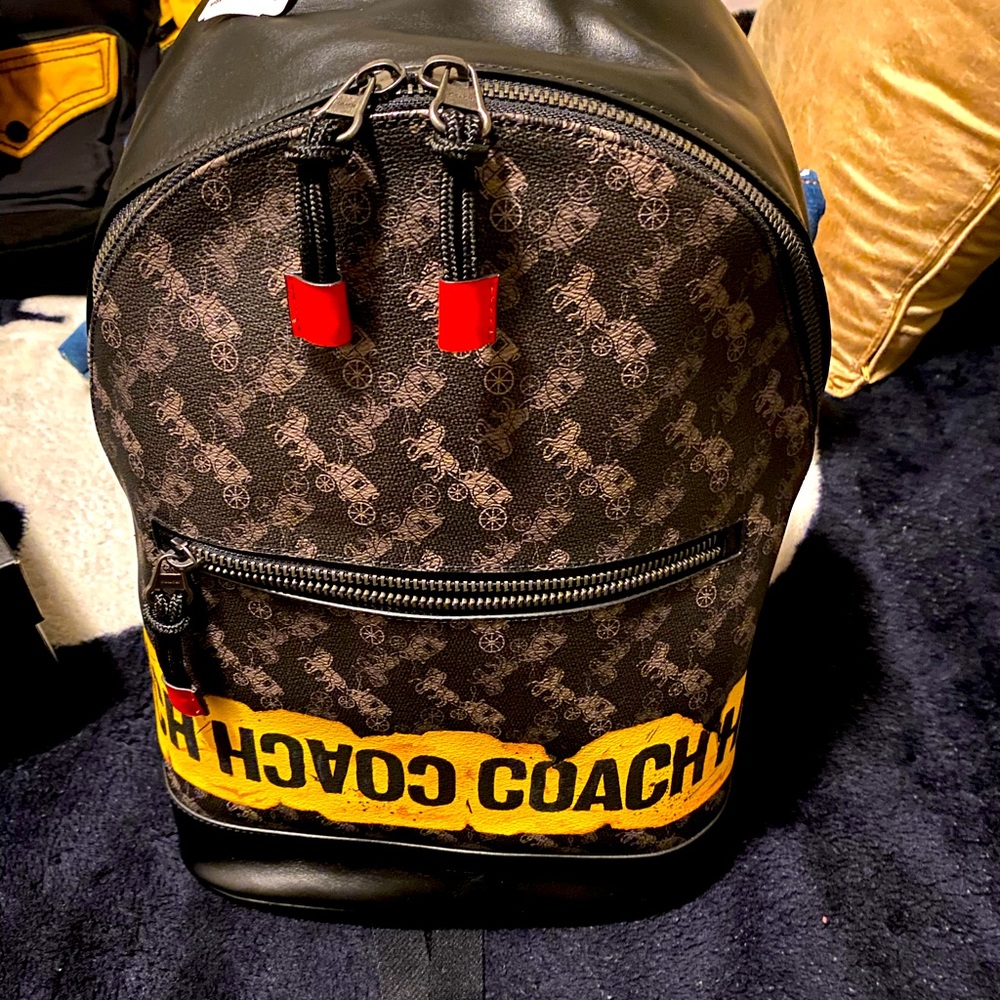 Coach Yellow Caution Bag NWT (or get the set) Hard to Find